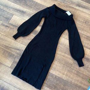 Flawless knit dress with slit